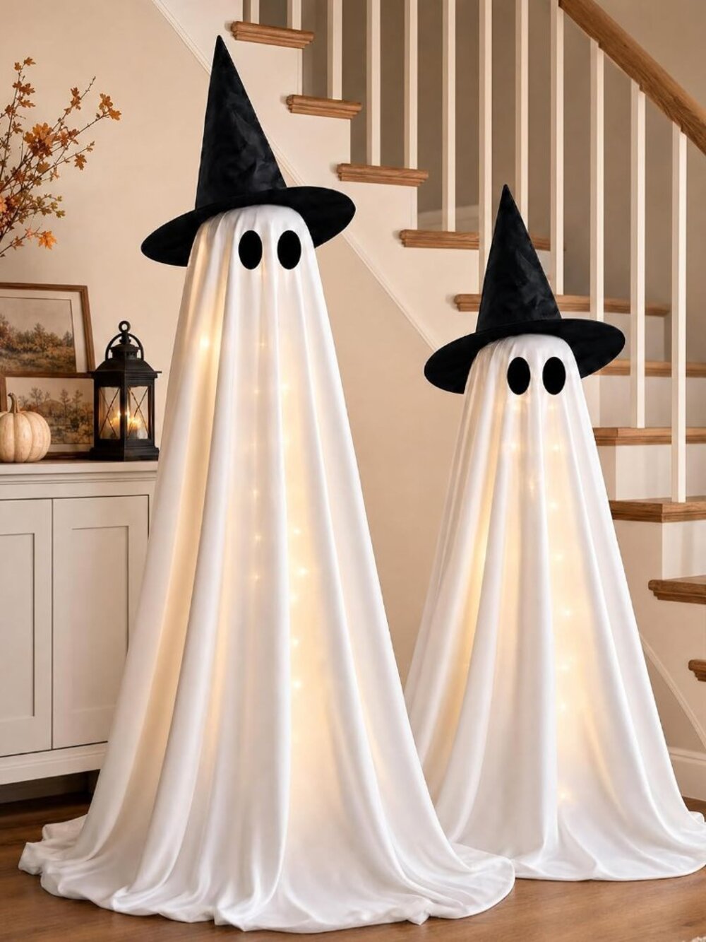 Halloween Decorations Indoor 2 Pack Light Up Ghosts